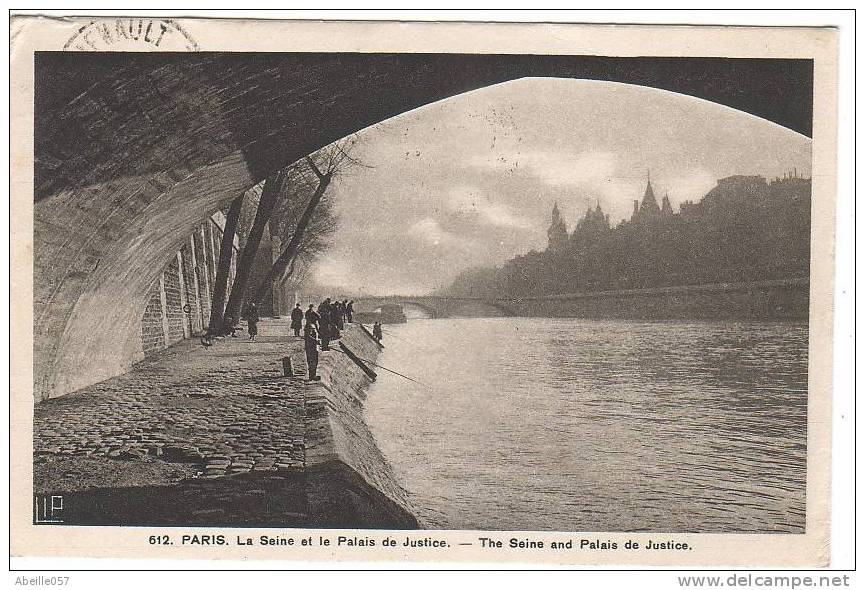 PARIS - La Seine Et Le Palais De Justice 1926. - Die Seine Und Ihre Ufer