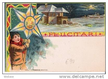 Rum029/   - RUMÄNIEN - GA 37 II, Mit Bild Weihnachten 1899 - Briefe U. Dokumente