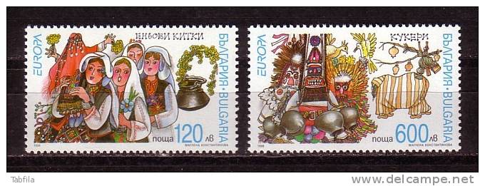BULGARIA / BULGARIE - 1998 - Europe - Carnavals - 2v - MNH - Unused Stamps