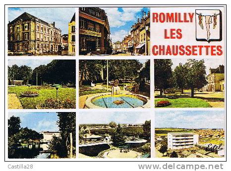 Cpm ROMILLY Sur SEINE - 8 Vues (ROMILLY Les CHAUSSETTES) - Ervy-le-Chatel