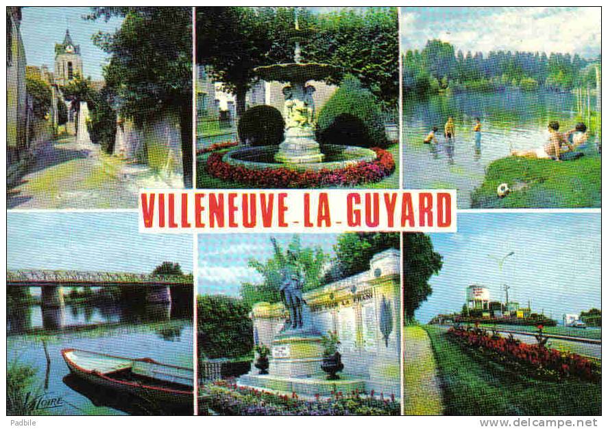 Carte Postale 89. Villeneuve-la-Guyard  Trés Beau Plan - Villeneuve-la-Guyard