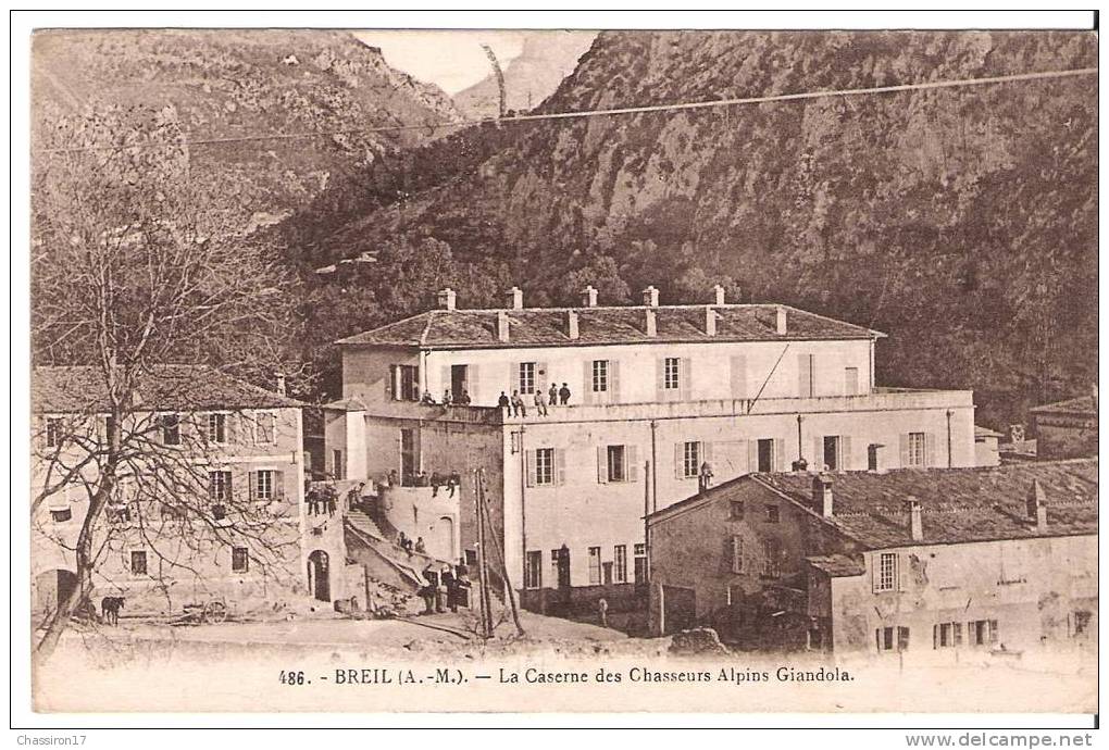 06 -  BREIL - La Caserne Des Chasseurs Alpins Giandola - Breil-sur-Roya