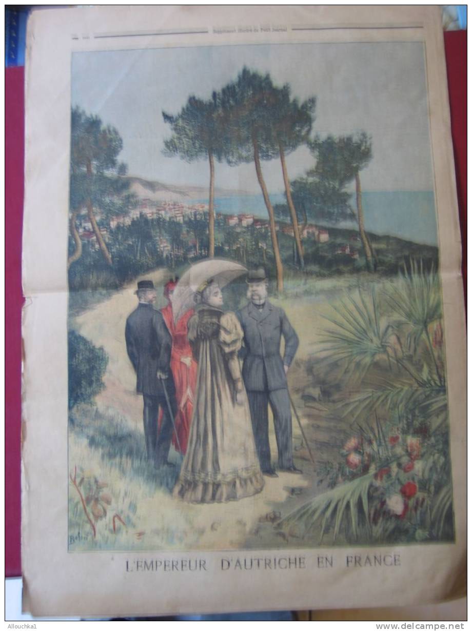 LUNDI 19 MARS 1894 "LE PETIT JOURNAL  SUPPLEMENT ILLUSTRE 8 P/ EMPEREUR D'AUTRICHE EN F/DEPART PECHEURS D'ISLANDE/CHROMO - Le Petit Journal