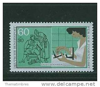 K0141 Dentiste Prothesiste 1148 Allemagne 1987 Neuf ** - Autres & Non Classés