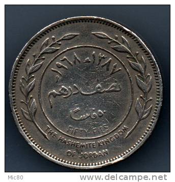 Jordanie 50 Fils 1967 Ttb - Jordanien