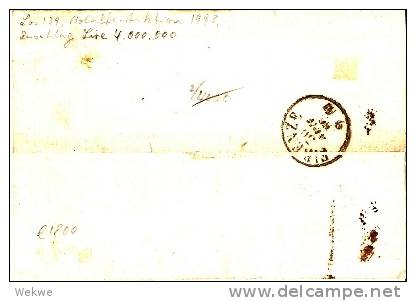 IKI091 /  ITALIEN - Rome-Firenze 1856 Nachporto-Paar Nr.1+5 Baj. (Brief, Cover, Letter, Lettre) - Kirchenstaaten