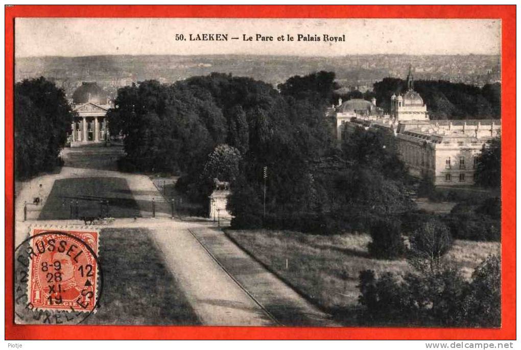 * Laeken - Laken * Brussel, Bruxelles, (Henri Georges, Nr 50) Le Parc Et Le Palais Royal, Vieille Carte, Chateau - Laeken