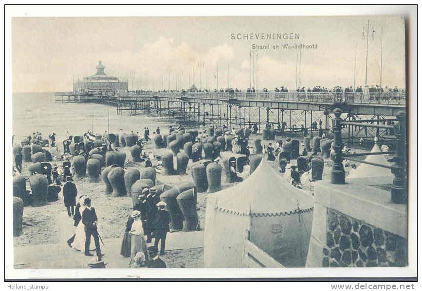 ANSICHTKAART (187) SCHEVENINGEN STRAND EN WANDELHOOFD  Ca 1903  Cartes Postales CPO - Scheveningen