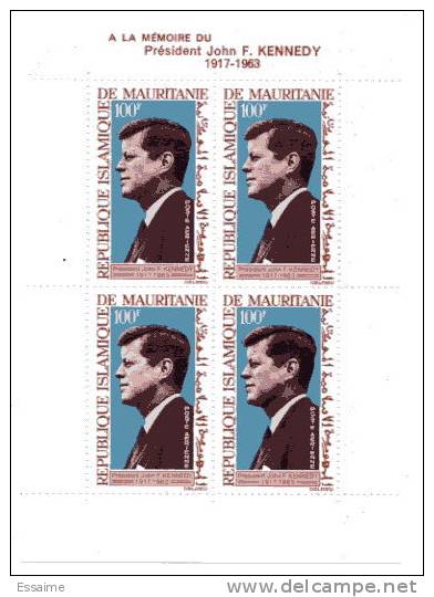 Mauritanie Bloc N° 3 ** Kennedy 1964 - Mauritanie (1960-...)