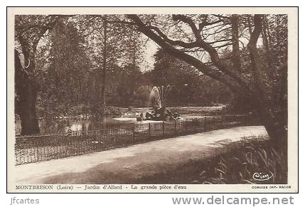 42 - MONTBRISON - Jardin D'Allard - La Grande Pièce D'eau - Montbrison