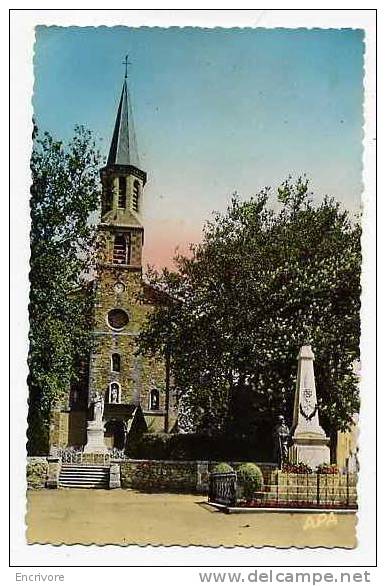Cpsm MONTREDON LABESSONIE Eglise Et Monument Aux Morts -n°9 Apa - Montredon Labessonie
