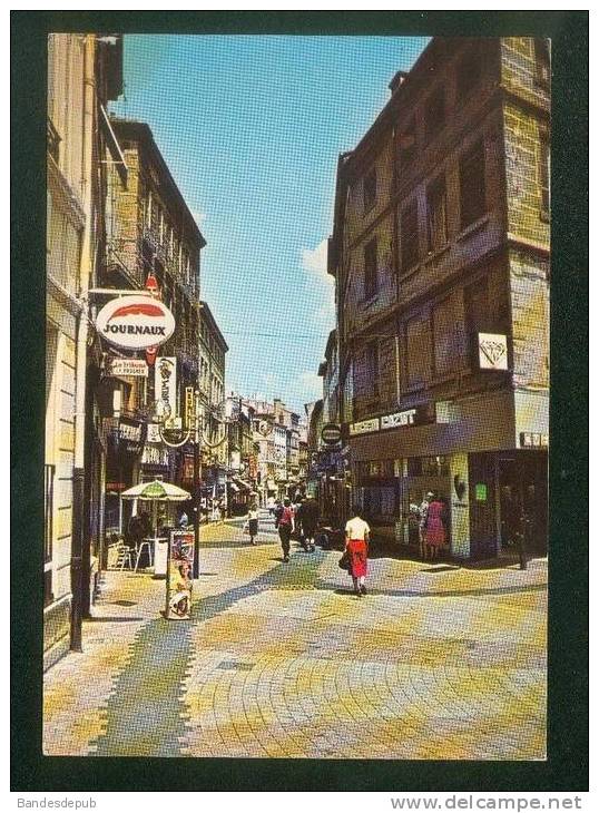 CPSM - Saint Chamond (42) - Rue Piétonne De La République ( Animée Commerce Presse Journaux La Tribune Le Progrès BAURE - Saint Chamond