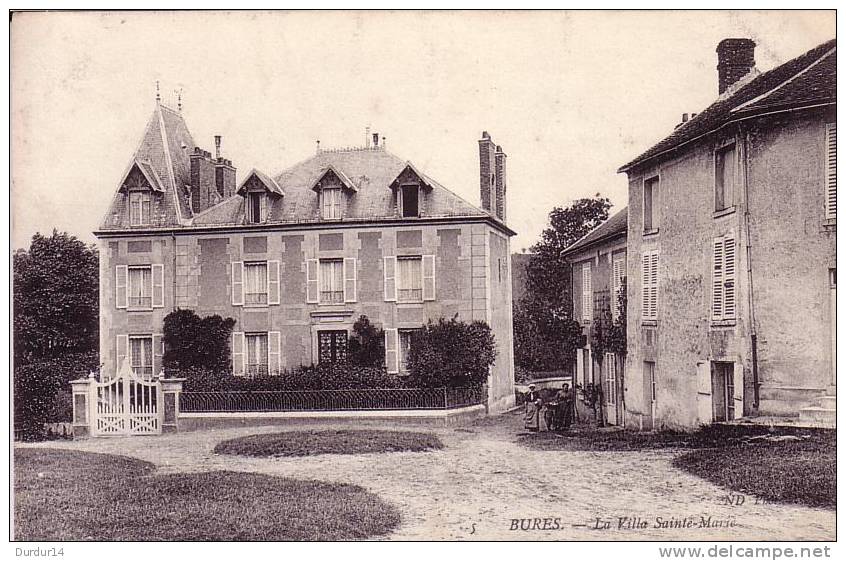 BURES (Essonne ?). (Cachet De Départ Chevreuse / Seine Et Oise) / La Villa Sainte-Marie - Bures Sur Yvette