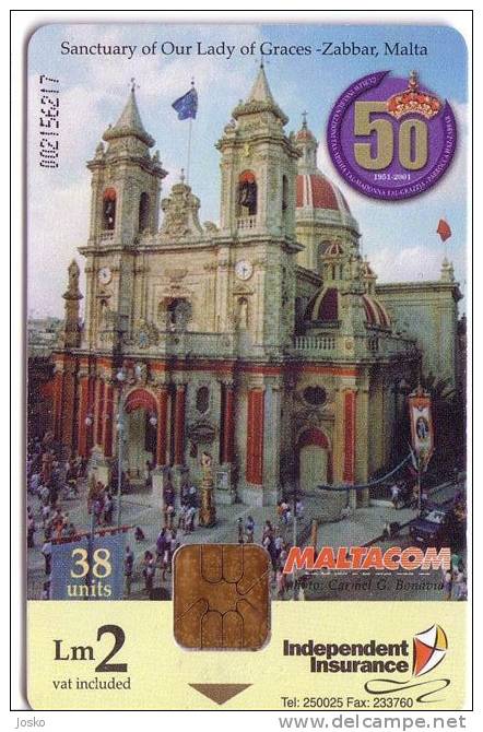 OUR LADY OF GRACES ( Malta Rare Card )*** Religion - Church - église - Iglesia - Kirche - Chiesa - Churches - Eglises * - Malte