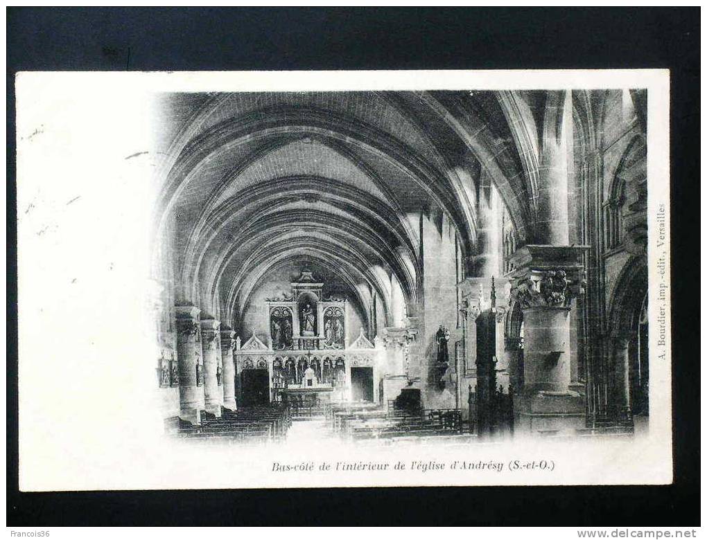 Bas Côté De L'intérieur De L'église D'Andrésy  - 1902 - Andresy