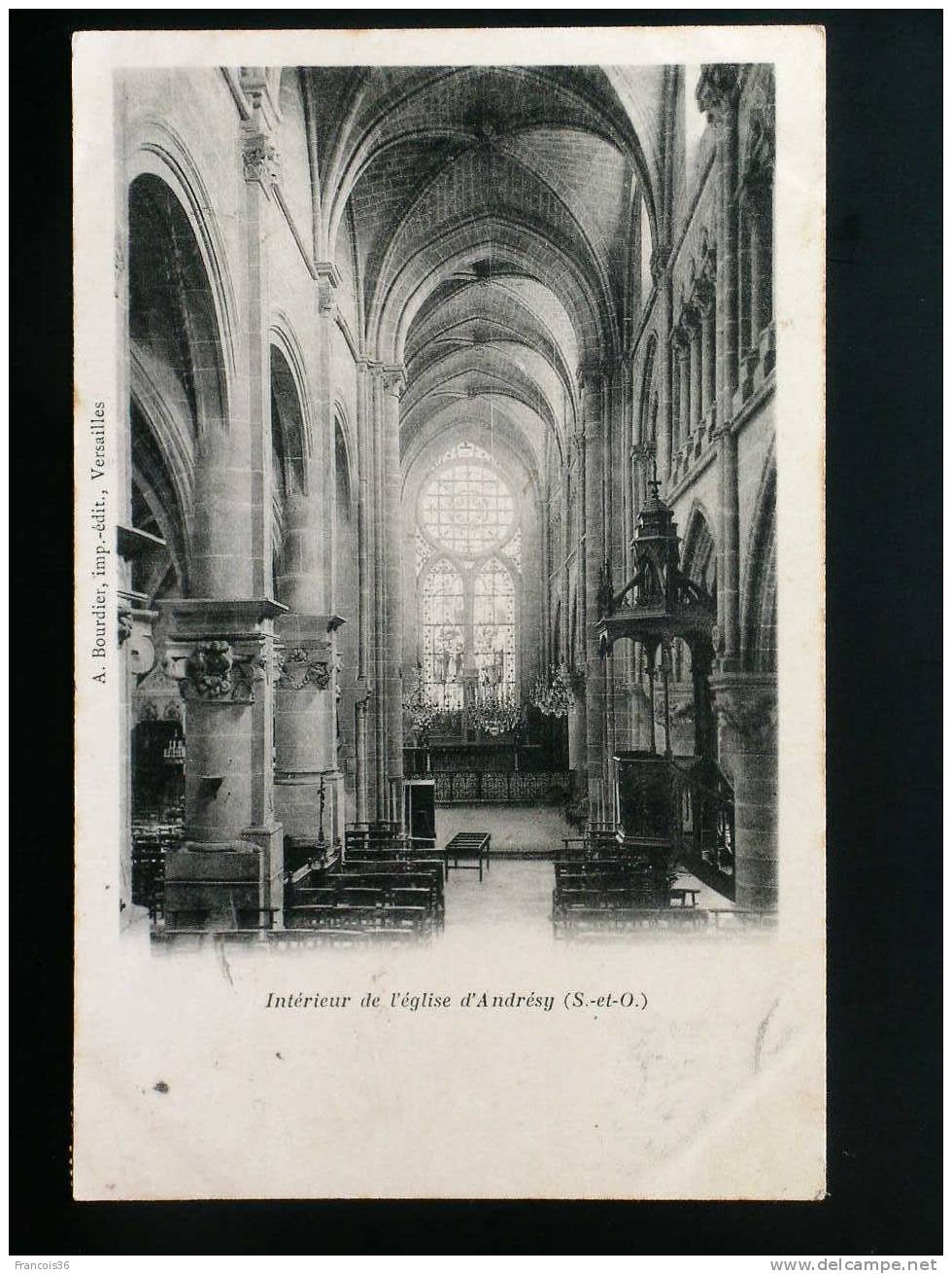 Andrésy - Intérieur De L'Eglise - 1902 - Andresy