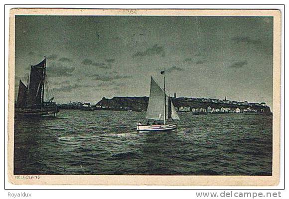 Segelboot Dampfer 1912 Helgoland - Veleros