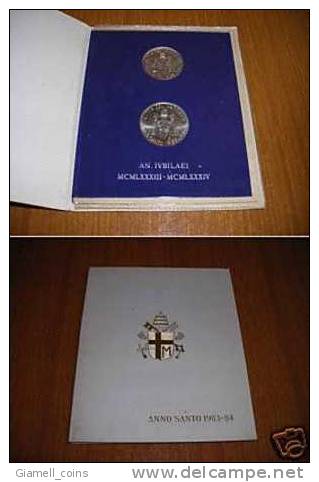 Serie Divisionale Vaticano Lire FDC - Anno Santo 83/84 = 2 Argento  ....Look  !! - Vaticano