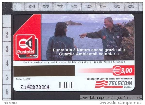 S70 PUNTA ALA è NATURA REGIONE TOSCANA 3,00 EUR - Bassa Tiratura Scheda Telefonica - Publiques Figurées Ordinaires