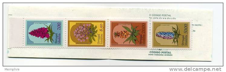 1981 Native Flowers Booklet  Scott 77-80 - Madeira