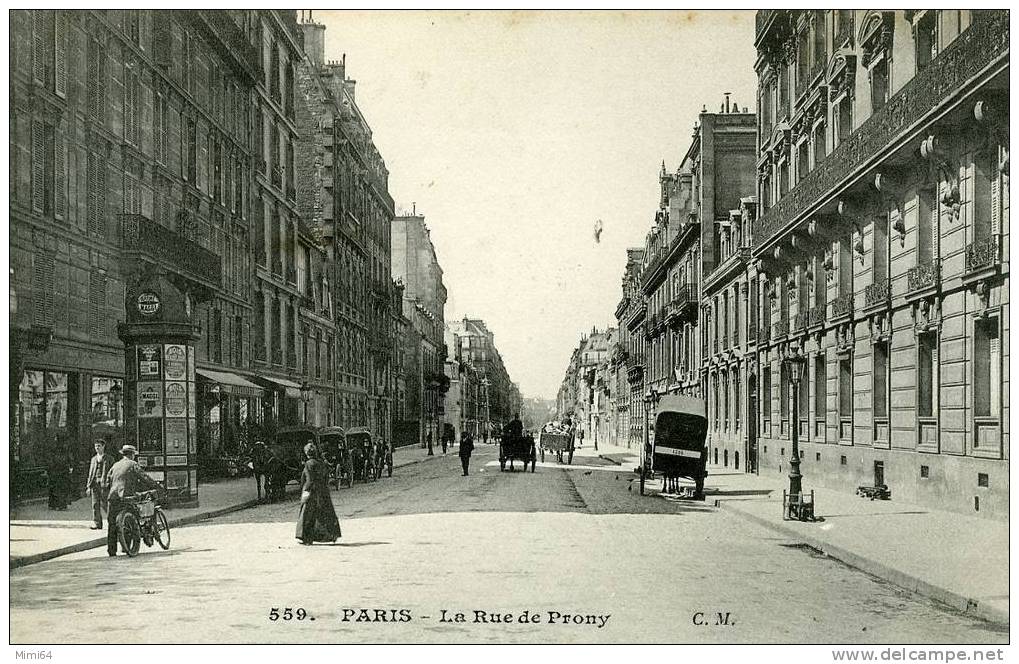 75 . PARIS .XVII E ARRON . RUE DE PRONY . - Distretto: 17