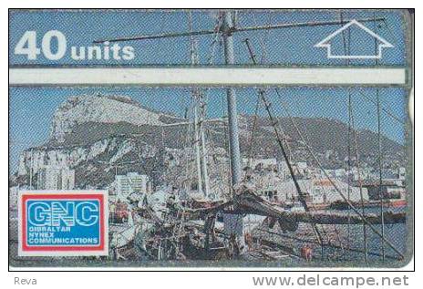 GIBRALTAR  40 UNITS  YACHT  MOUNTAIN  LANDSCAPE  MINT   L & G   CODE: 101K  READ DESCRIPTION !! - Gibilterra