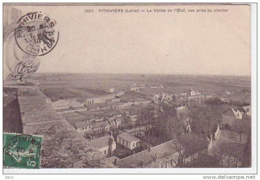 45.243/ PITHIVIERS - La Vallée De L'Oeuf, Vue Prise Du Clocher - Pithiviers