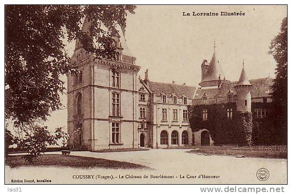 Dép 88 -  Q985 - Coussey  - Le Château De Bourlémont - La Cour D'Honneur  - Bon état - Coussey