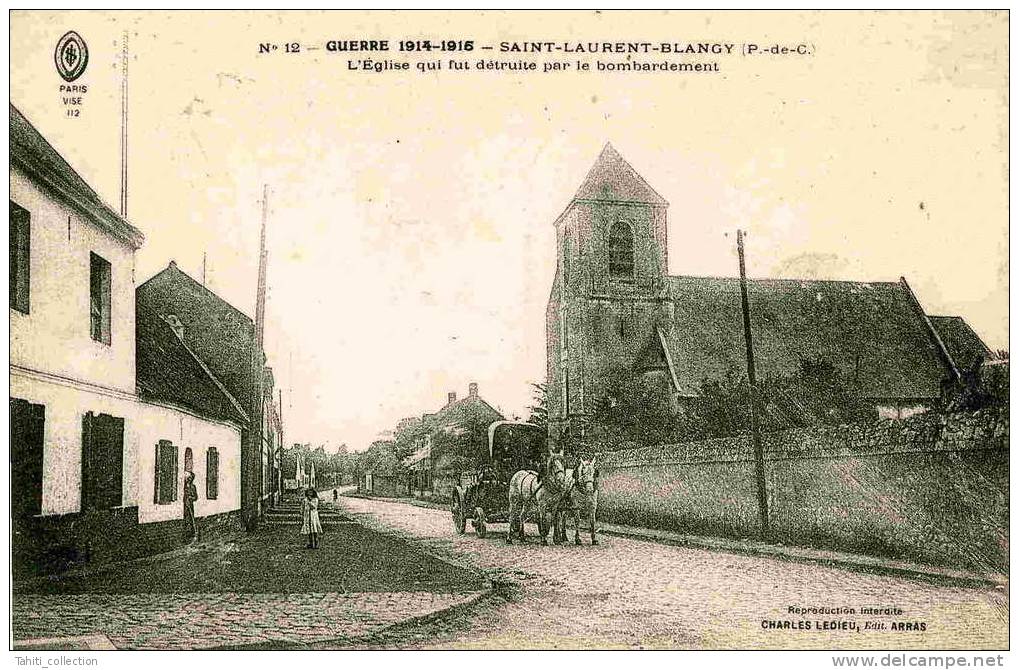 SAIN-LAURENT-BLANGY - L'Eglise... - Saint Laurent Blangy