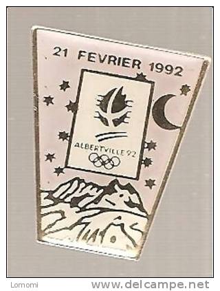 *JEUX OLYMPIQUE D´HIVER / ALBERTVILLE . 21.2.1992  .  RARE  . . - Olympische Spiele