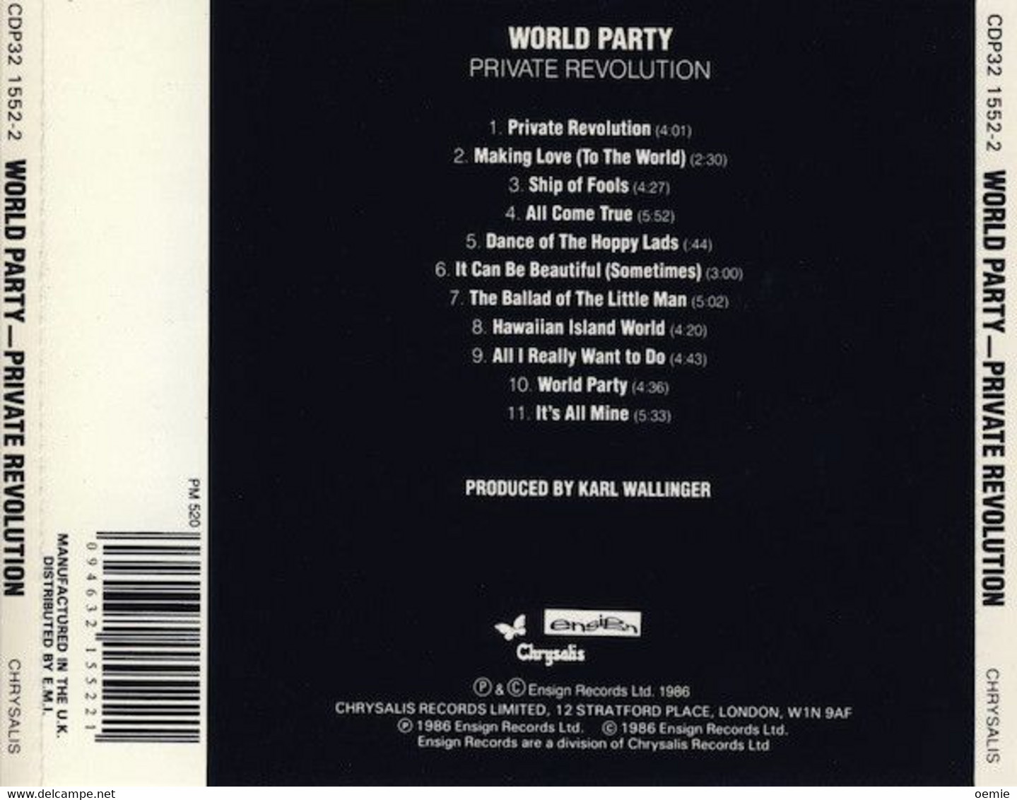 WORLD PARTY   °  PRIVATE  REVOLUTION  //  CD ALBUM NEUF SOUS CELLOPHANE   11  TITRES - Sonstige - Englische Musik