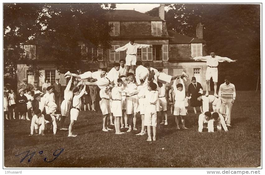 Carte Photo Ancienne Saint Romain De Colbosc - Commémoration Monument Aux Morts (5) - Gymnastique, Fête - Saint Romain De Colbosc