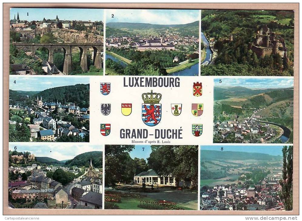 LUXEMBOURG GRAND DUCHE Circa 1980 ECHTERNACH VIANDEN CLERVAUX ESCH SURE LAROCHETTE MONDORF DIEKIRCH BLASON LOUIS /2592AA - Clervaux