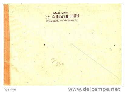 A-RII052 - ÖSTERREICH - / Künstlerhaus 1948 Einschreiben-Erst-Tag,Schweden (FDC) - Briefe U. Dokumente