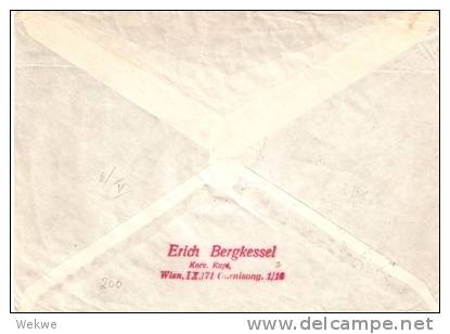 ARII135 /- ÖSTERREICH -  Kormorane/Rauchschwalben, FDC 1953 Nach England - Briefe U. Dokumente