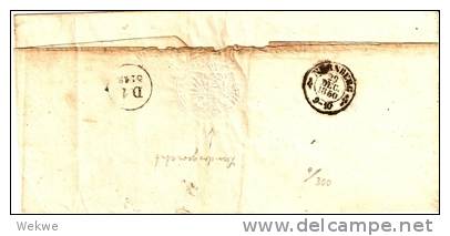 A-V007a  /- ÖSTERREICH -   Dienstbrief Gericht Wien! 26. Dec.1850 Nach Giessen(Th.+Tax)Kurhessen - ...-1850 Préphilatélie