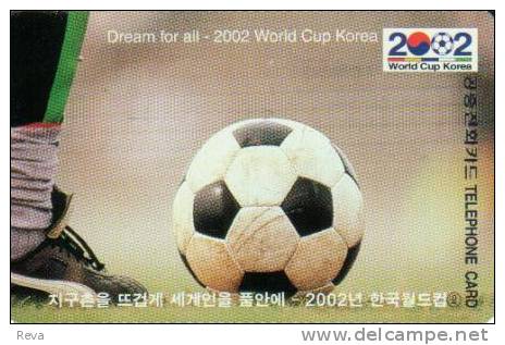 SOUTH KOREA  4800 W  FOOTBALL SOCCER  2002  BALL & LEG  SPORT  READ DESCRIPTION !! - Korea (Süd)