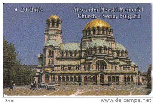 Bulgaria-b-3-alexander Nevski Memorial Church-sofia-20 Units-tirage-12.510-6/1990+1card Prepiad Free - Bulgarie