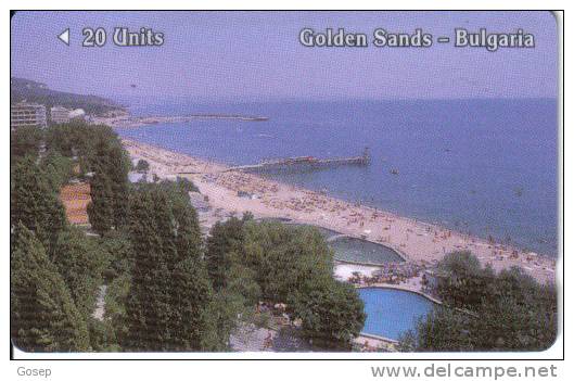 Bulgaria-b-4--20 Units Golden Sands-tirage-12.500---used Card---6/1990+1 Card Prepiad Free - Bulgarije