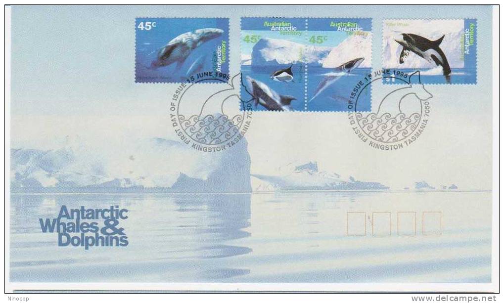 Australian    Antartic 1995  Whales & Dolphins FDC - Other & Unclassified