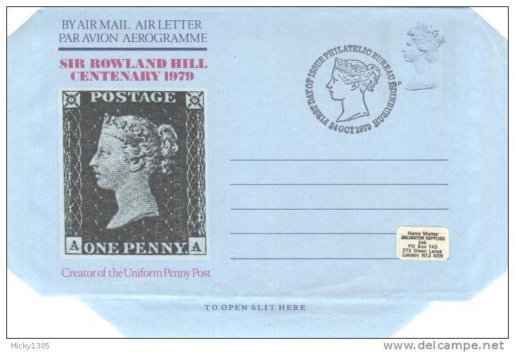 Großbritannien / United Kingdom - Aerogramme Gestempelt / Used (#054) - Luftpost & Aerogramme