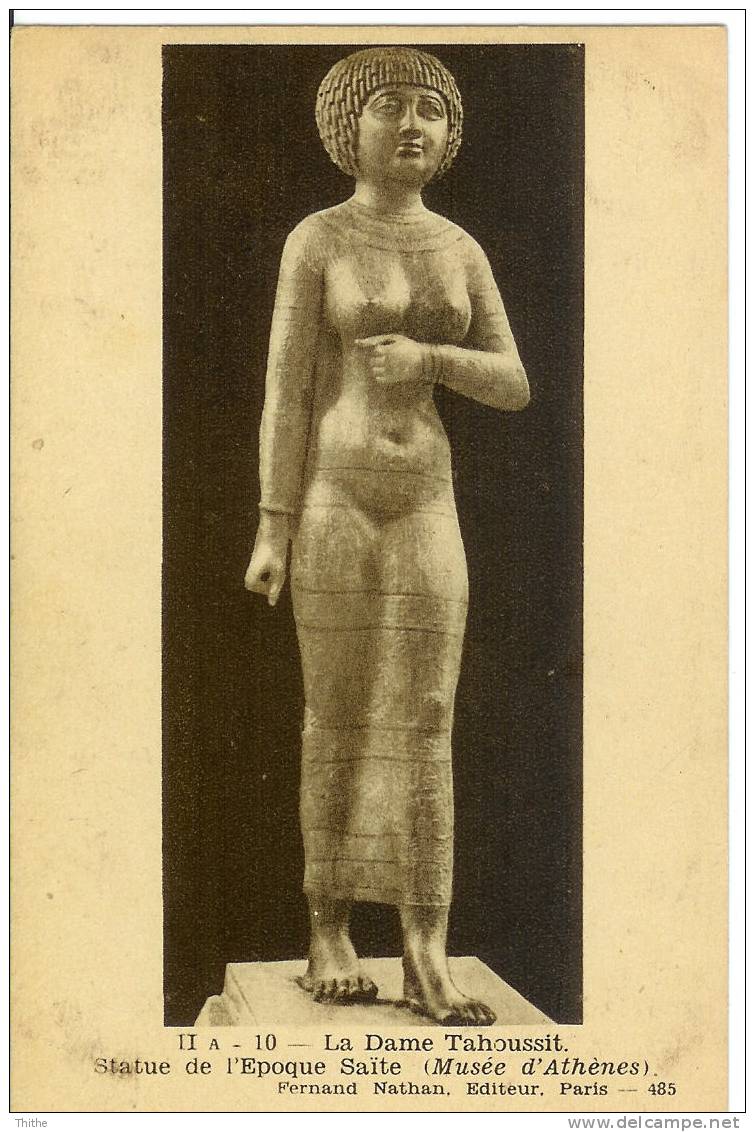 La Dame Tahoussit - Statue De L'époque Saïte - Musée D'Athènes - Antiquité