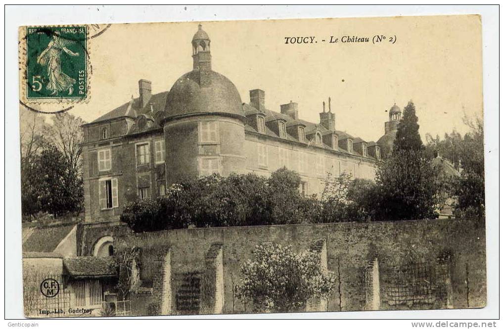 I5 - TOUCY - Le Château (1910) - Toucy