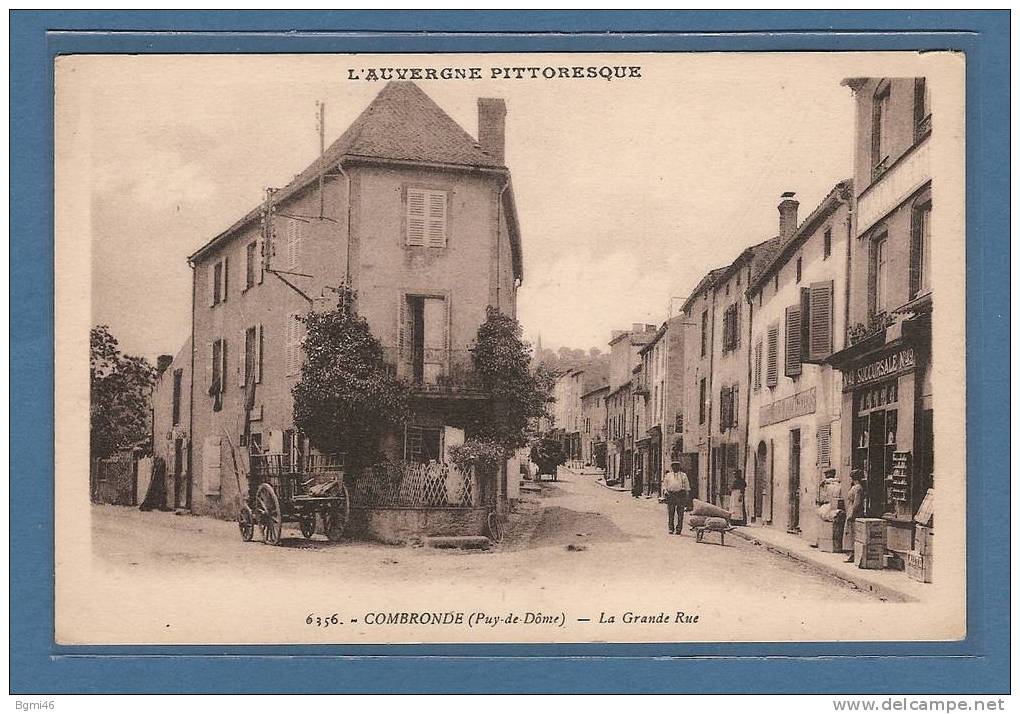 CPSM -  COMBRONDE (puy De Dôme)   La Grande Rue - Combronde