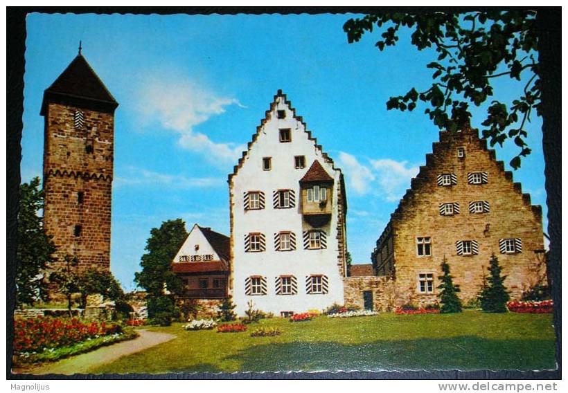 Germany,Neckarsulm,Old Houses,Museum,Tower,postcard - Neckarsulm