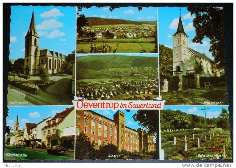 Germany,Oeventrop,Sauerland,Castle,Church,Grave Yard,Multipicture,postcard - Arnsberg