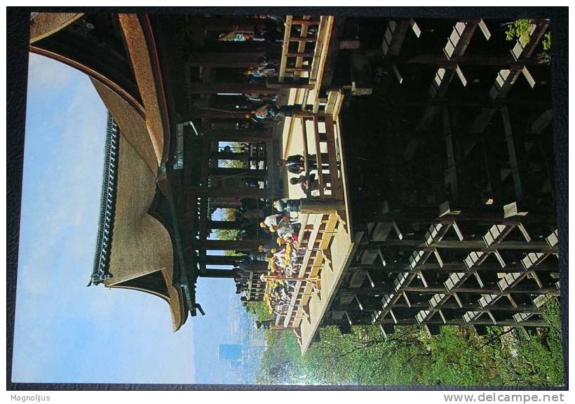 Japan,Kyoto,Buddhist,Religion,Kiyomizu Temple,postcard - Kyoto