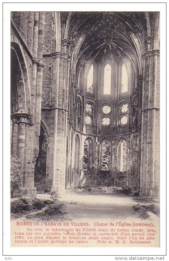 Ruines De L´Abbaye De VILLERS - Choeur De L'église (intérieur) - Villers-la-Ville