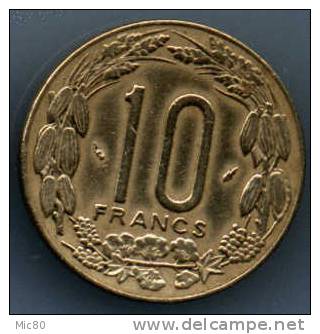 Afrique Centrale 10 Francs 1975 Ttb - Autres – Afrique