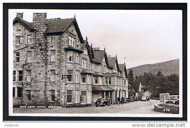 Real Photo Postcard Cars Fife Arms Hotel Braemar Aberdeen Scotland  - Ref B134 - Aberdeenshire